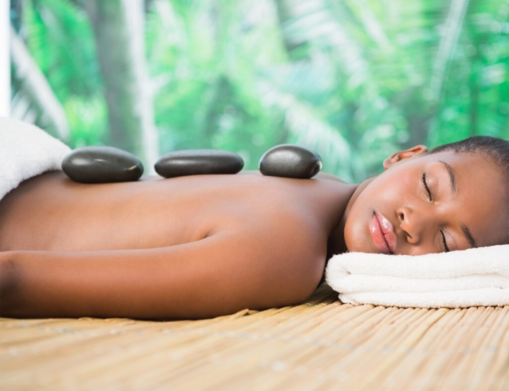 Hot stone massage from St. Albert clinic